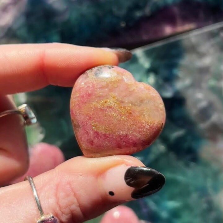 Rhodonite Mini Heart