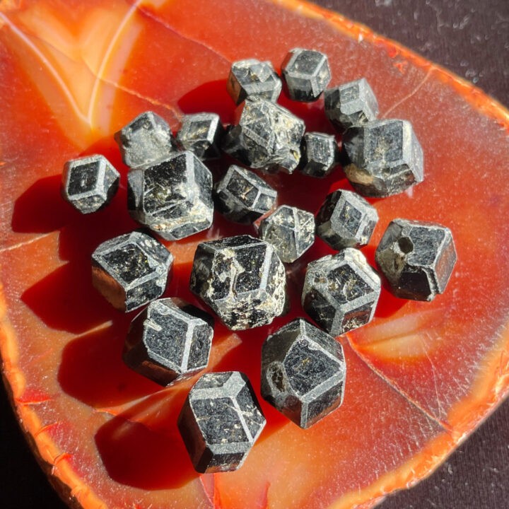 Natural Faceted Melanite Garnet