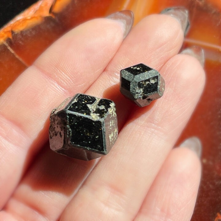 Natural Faceted Melanite Garnet