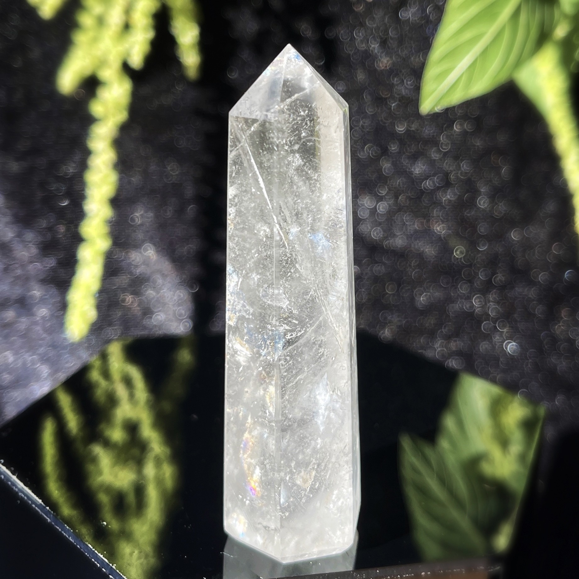 Clear Quartz Point ~ Quartz Tower- Quartz Point - Quartz Generator - Obelisks - Crystal Tower ~ shops Crystal ~ Reiki ~ Metaphysical ~ Rare Find