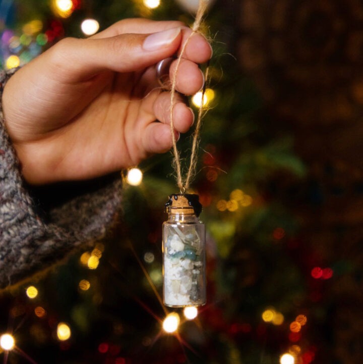 Yule Intention Jar Ornament for Peace