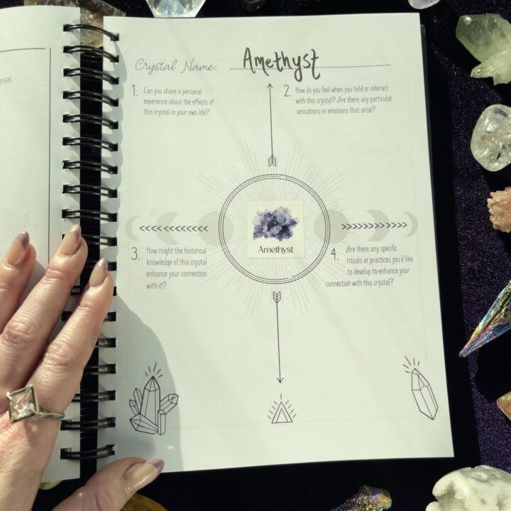 Crystalpedia Guided Journal with Gemstone Sticker Pack