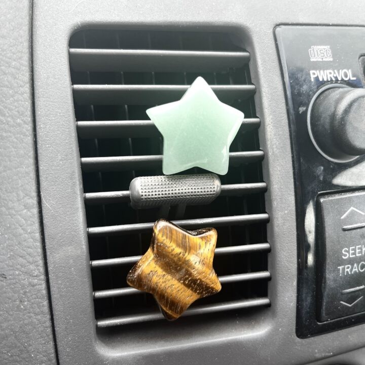 Intuitively Chosen Gemstone Star Car Vent Clip