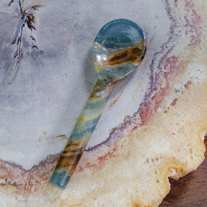 Lemurian Blue Calcite Spoon