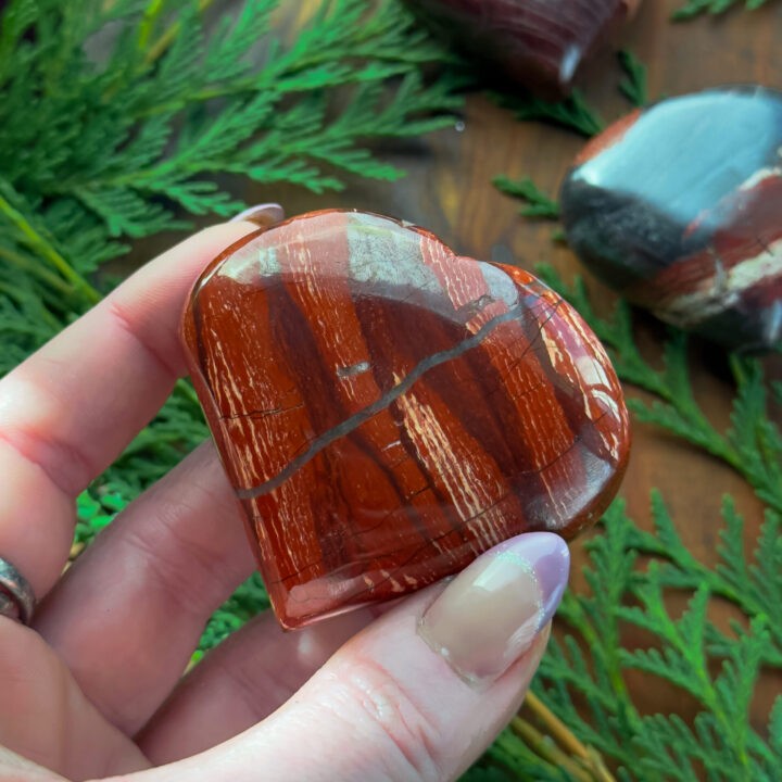 Snakeskin Jasper Heart