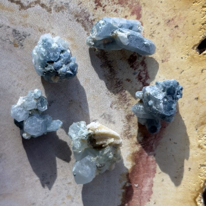 Natural Indicolite Cluster