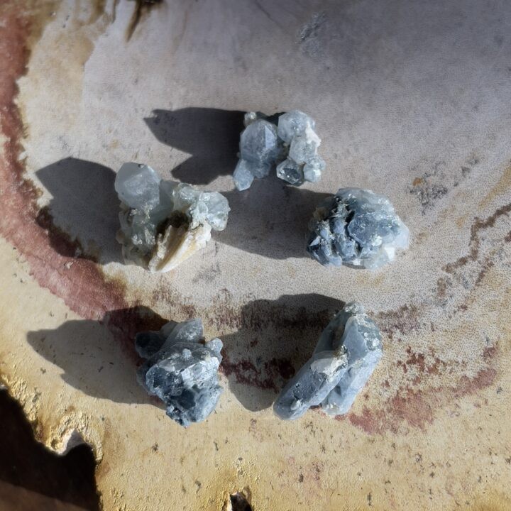 Natural Indicolite Cluster