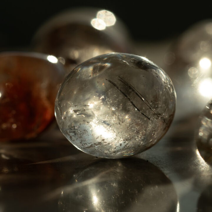 Tumbled Clear Quartz with Inclusions