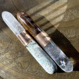 Clear Quartz & Intuitively Chosen Gemstone Wand