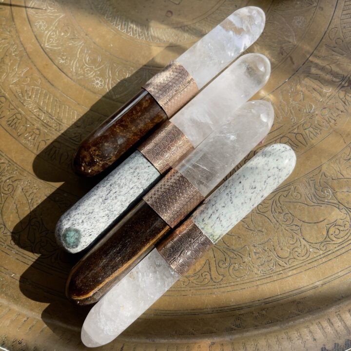 Clear Quartz & Intuitively Chosen Gemstone Wand