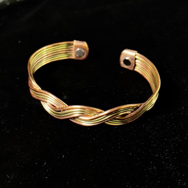 Braided Copper & Brass Bracelet