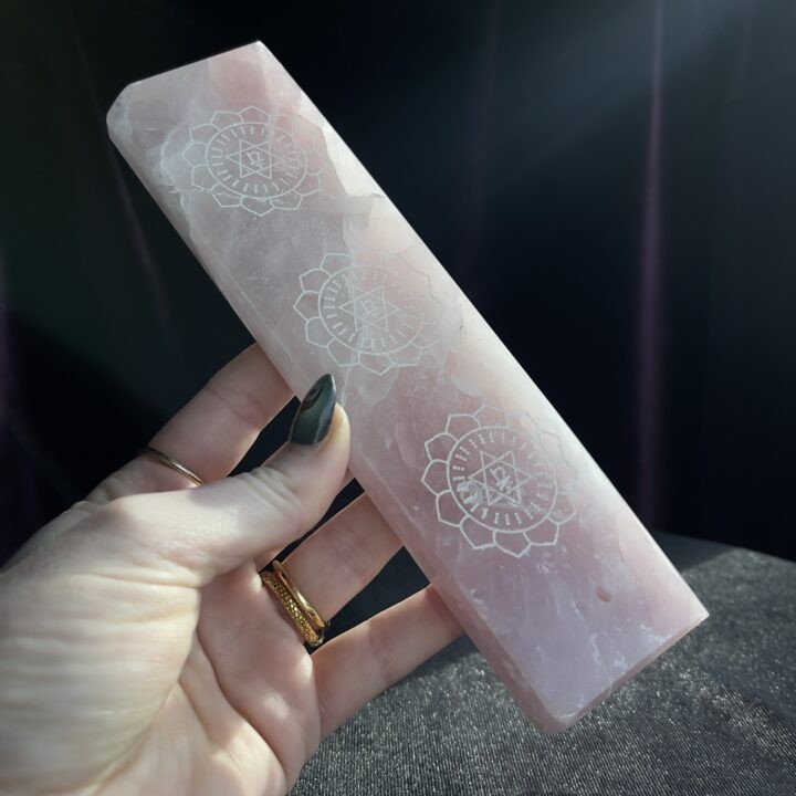 Misfit Minerals: Heart Chakra Rose Quartz Incense Holder