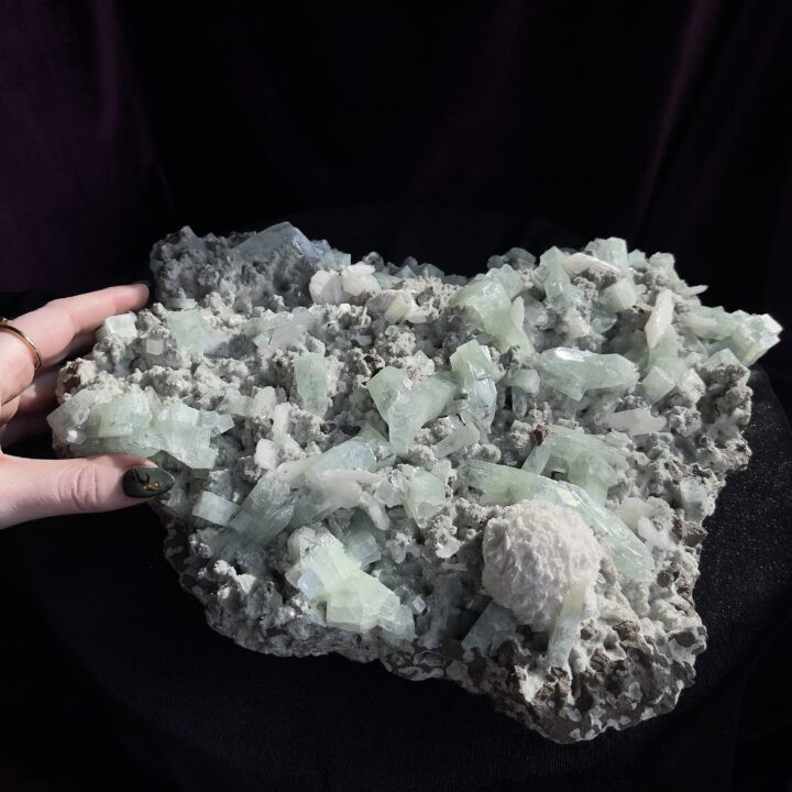 Gemstone Sale: Mordenite on Green Apophyllite