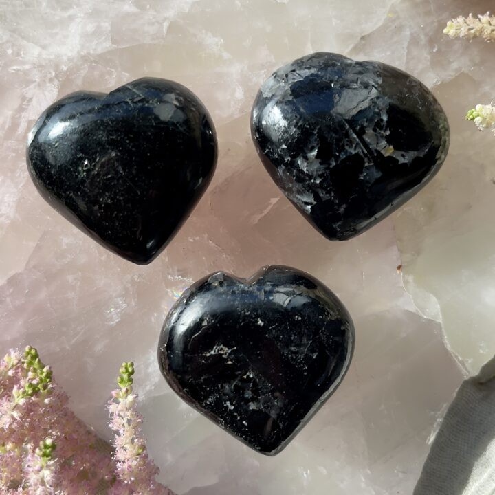 Black Tourmaline Heart