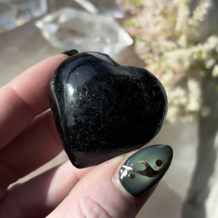 Black Tourmaline Heart