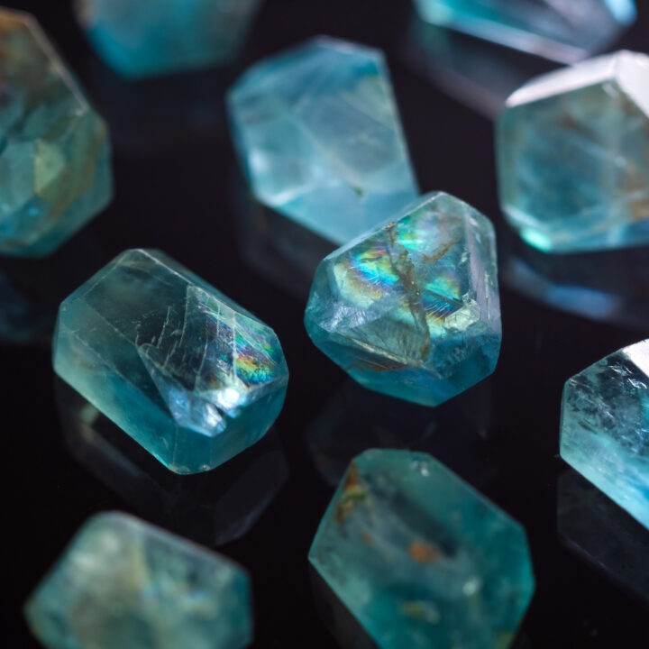 Faceted Teal Fluorite