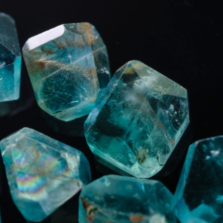 Faceted Teal Fluorite