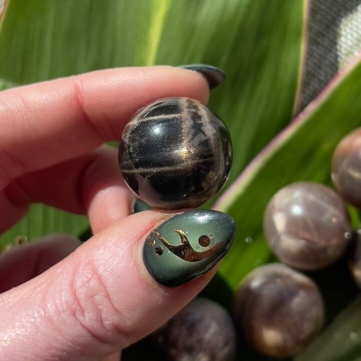 Black Moonstone Mini Sphere