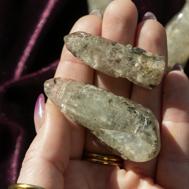 Polished Witchs Finger Quartz Point