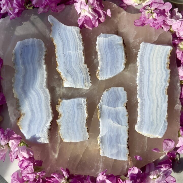 Blue Lace Agate Slice