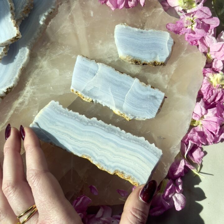 Blue Lace Agate Slice