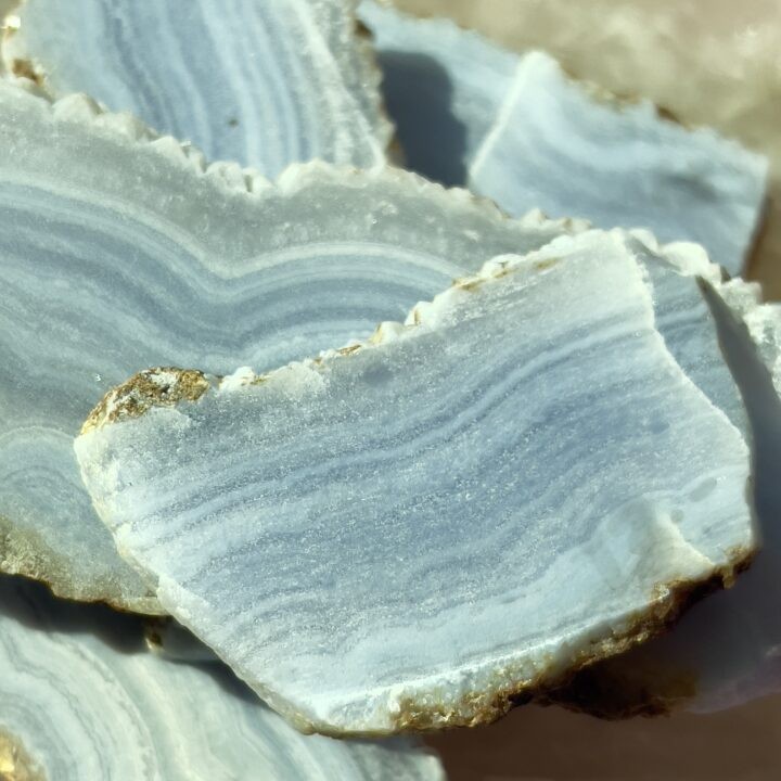 Blue Lace Agate Slice