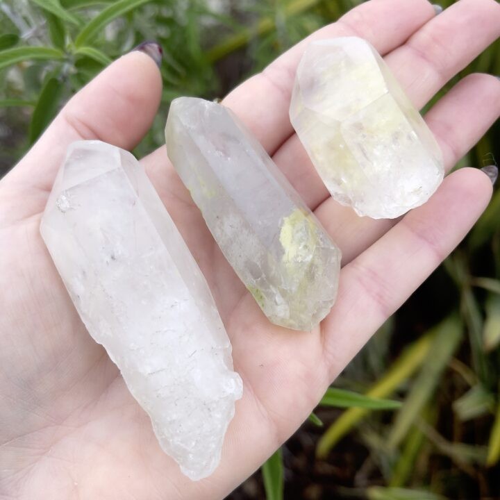 Limonite in Lemurian Quartz Point