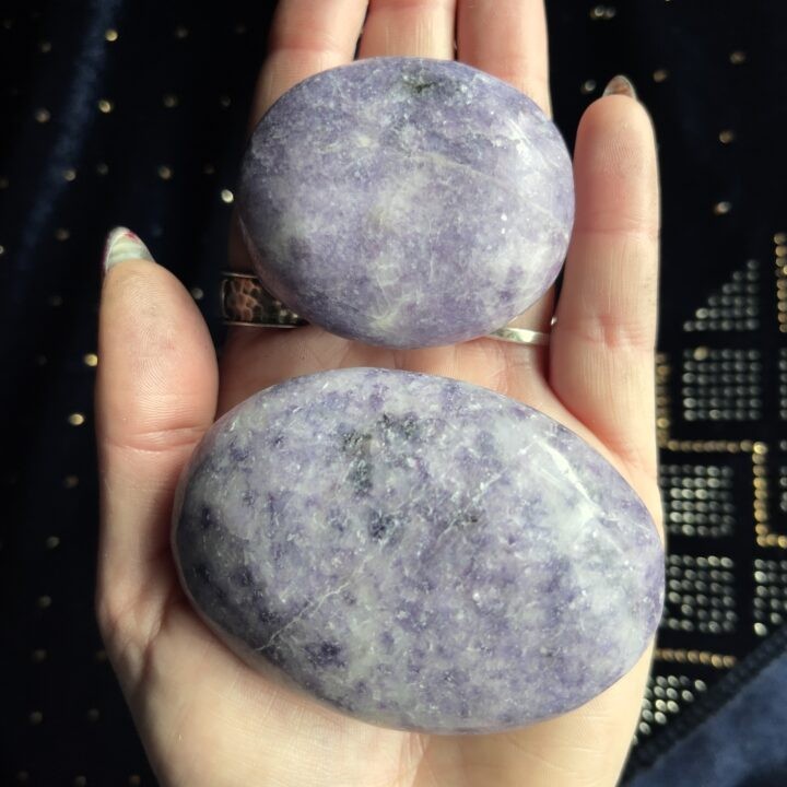 Gemstone Sale: Lepidolite Palm Stone