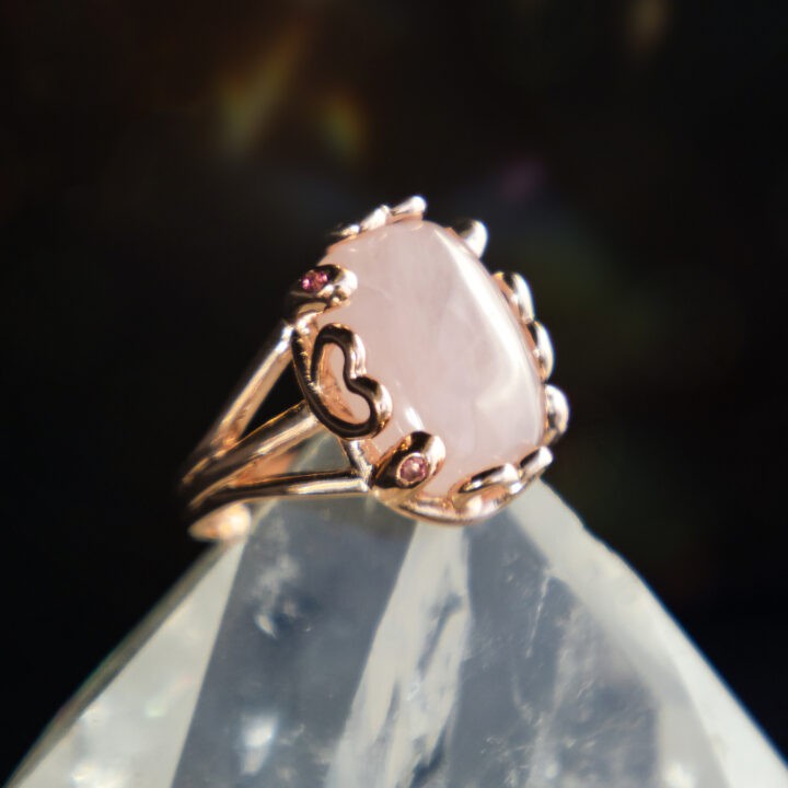 Rose Quartz & Pink Tourmaline Ring