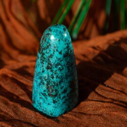 Freeform Chrysocolla Pillar