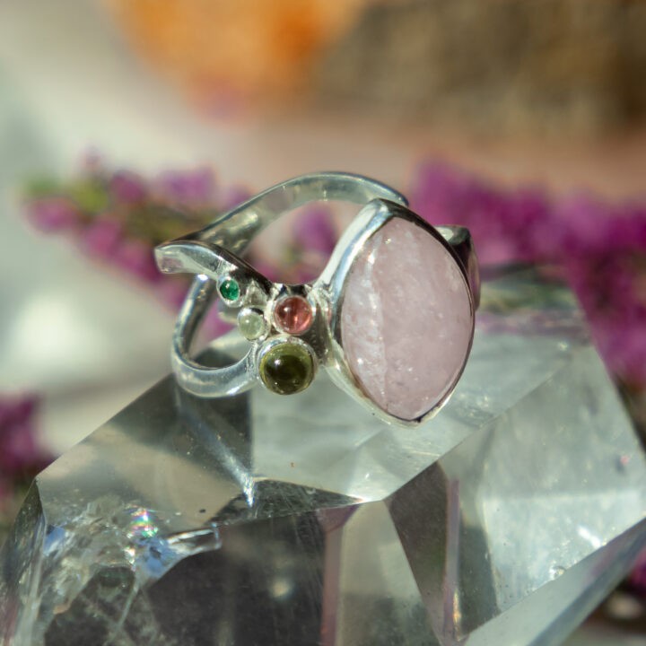 Morganite Heart Chakra Ring