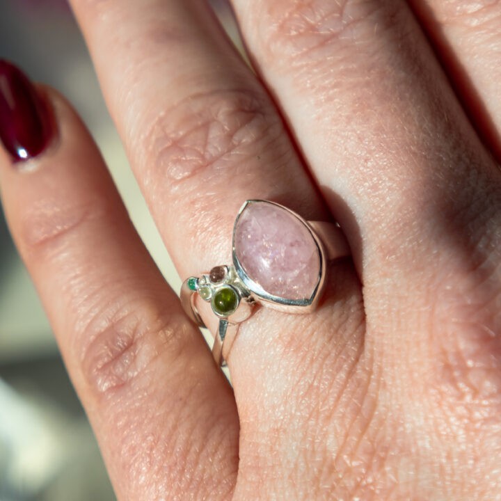 Morganite Heart Chakra Ring