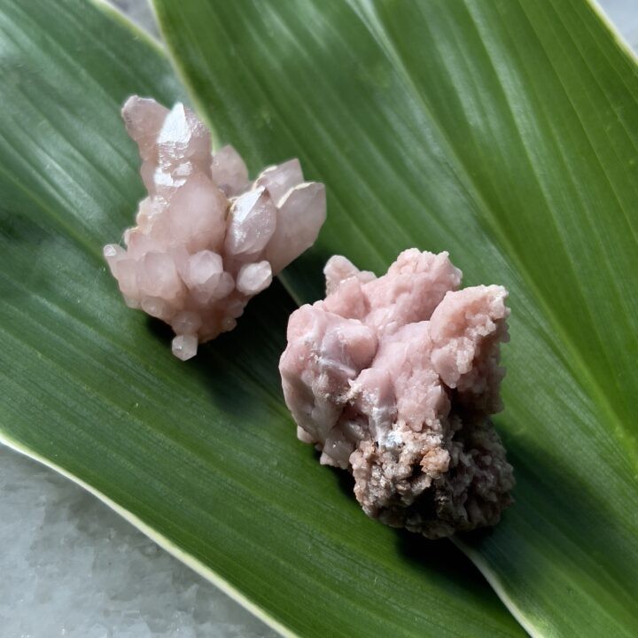 Peruvian Pink Quartz Cluster