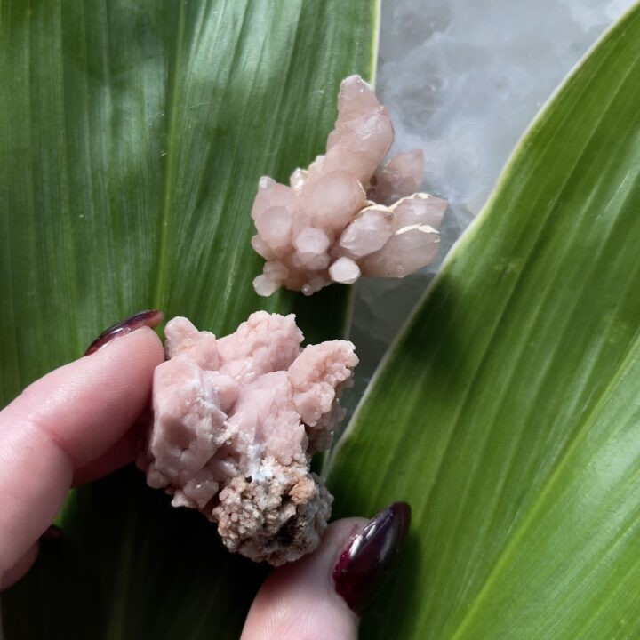 Peruvian Pink Quartz Cluster