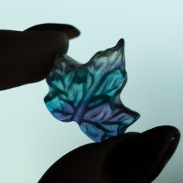 Rainbow Fluorite Mini Leaf