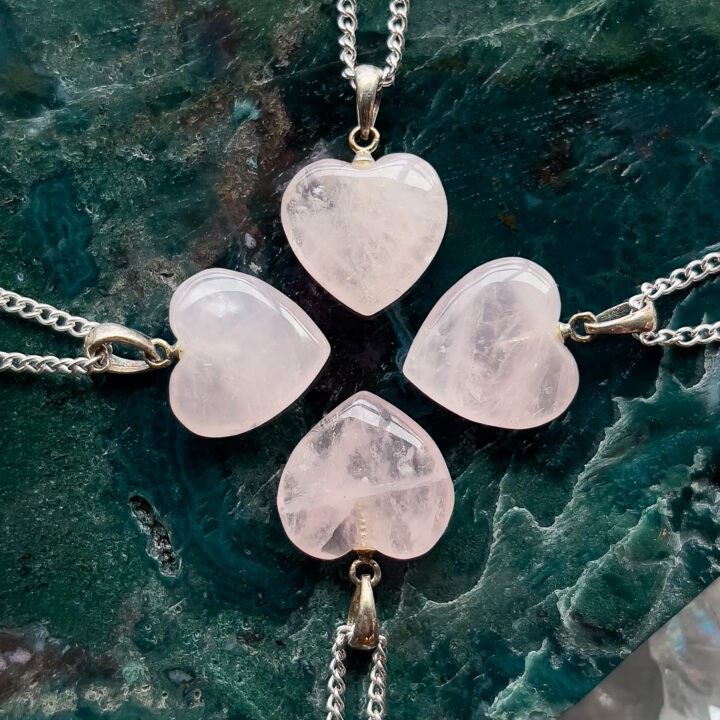 Rose Quartz Heart Pendant