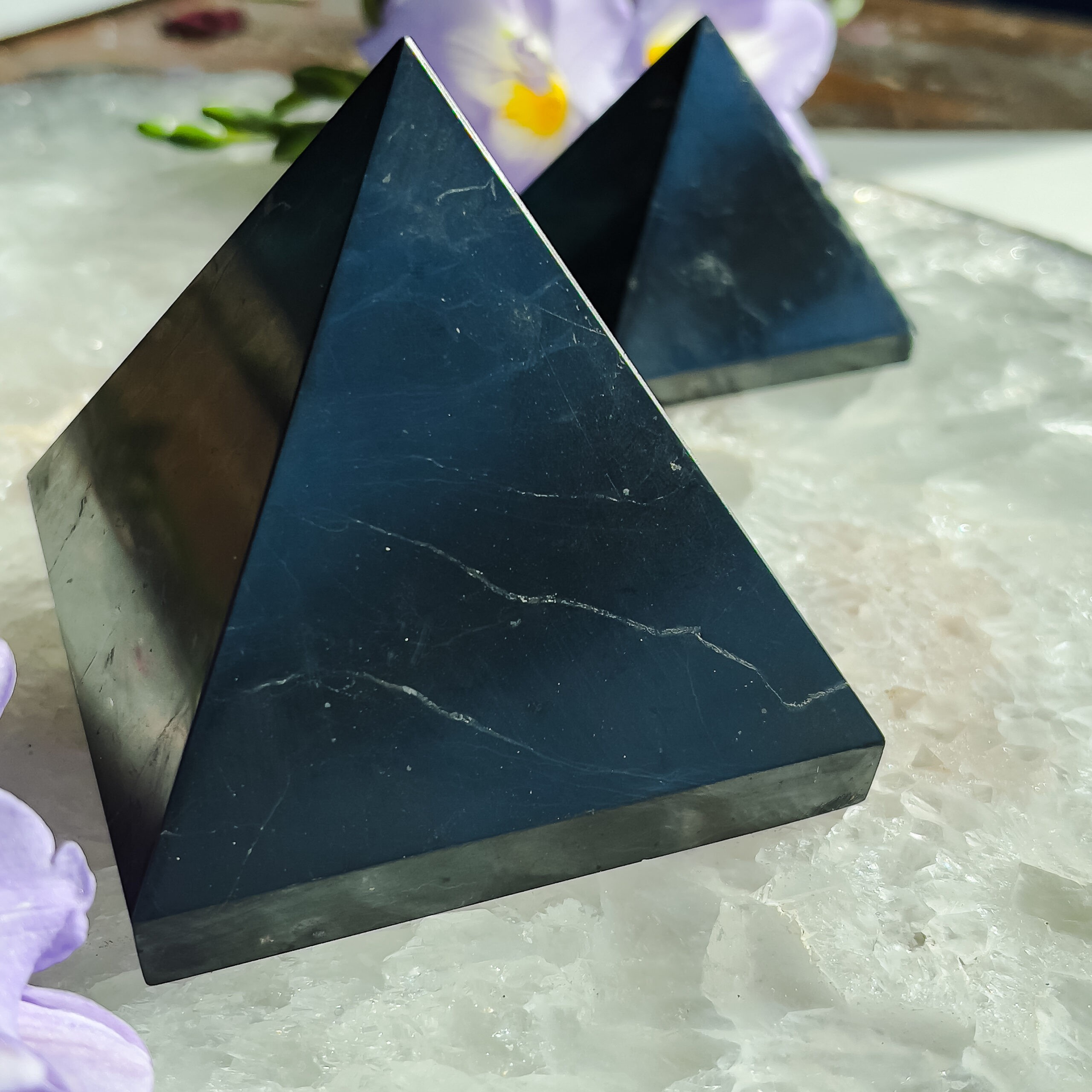 Natural Gemstone buy Accessory-Shungite Pyramid