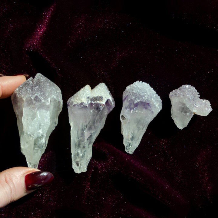 Sugar Capped Amethyst Root Crystal