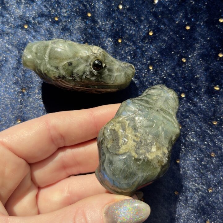 Misfit Minerals: Labradorite Snake Head