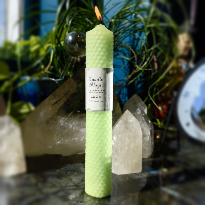 Luck Beeswax Intention Candle