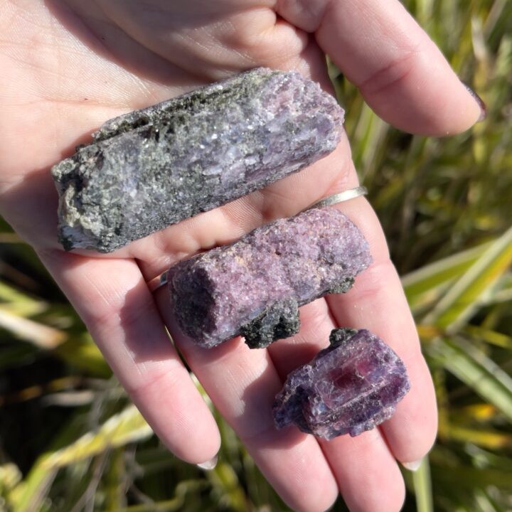 Natural Lepidolite Pseudomorph After Tourmaline