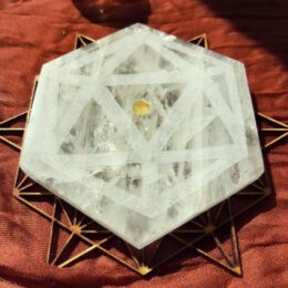 Sacred Geometry Quartz Charging Plate