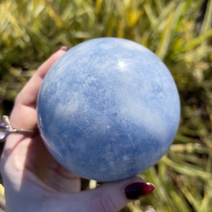 Blue Calcite Sphere