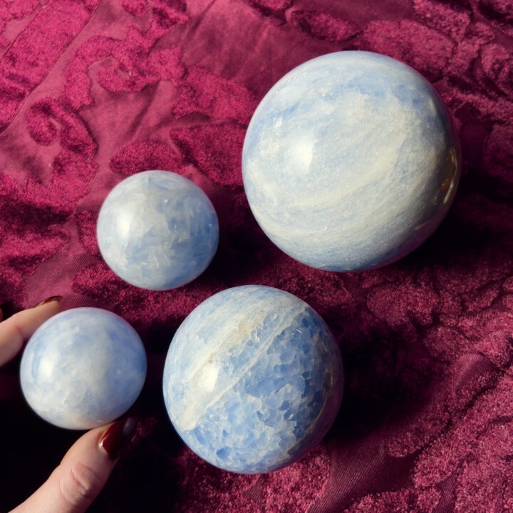 Blue Calcite Sphere