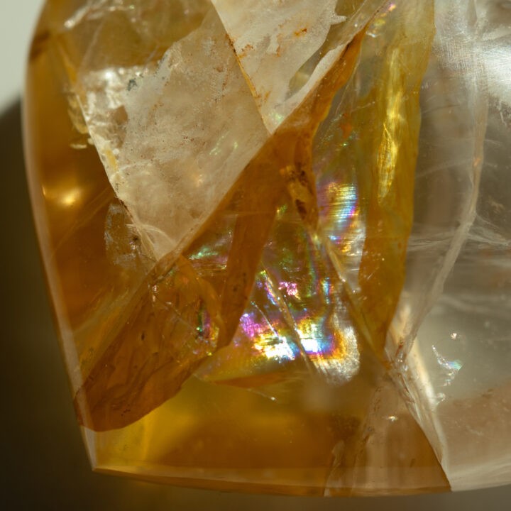 Golden Healer Quartz Heart