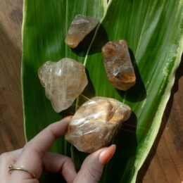 Tumbled Amphibole Quartz