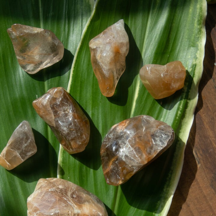 Tumbled Amphibole Quartz