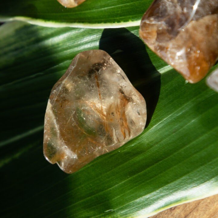 Tumbled Amphibole Quartz