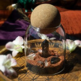 Aries Salt Jar Crystal Grid