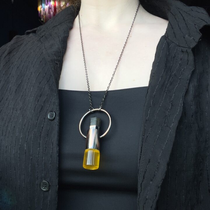 Labradorite Perfume Necklace with Nova Luna Perfume